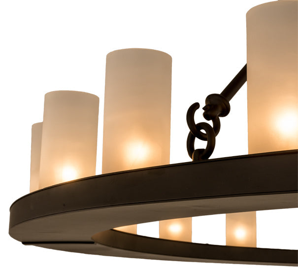 72" Loxley 24 Light Chandelier detail view