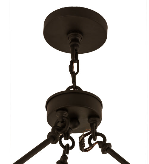 72" Loxley 24 Light Chandelier detail view