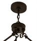 72" Loxley 24 Light Chandelier detail view