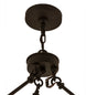 72" Loxley 24 Light Chandelier detail view