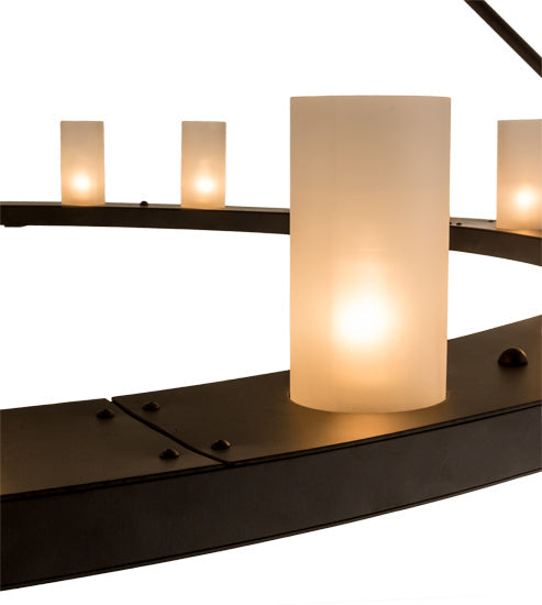 72" Loxley 24 Light Chandelier detail view