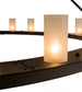 72" Loxley 24 Light Chandelier detail view