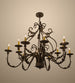 48" French Elegance 12 Light Chandelier hero view