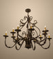 48" French Elegance 12 Light Chandelier hero view