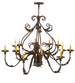 48" French Elegance 12 Light Chandelier detail view