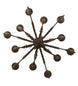 48" French Elegance 12 Light Chandelier detail view