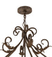 48" French Elegance 12 Light Chandelier detail view