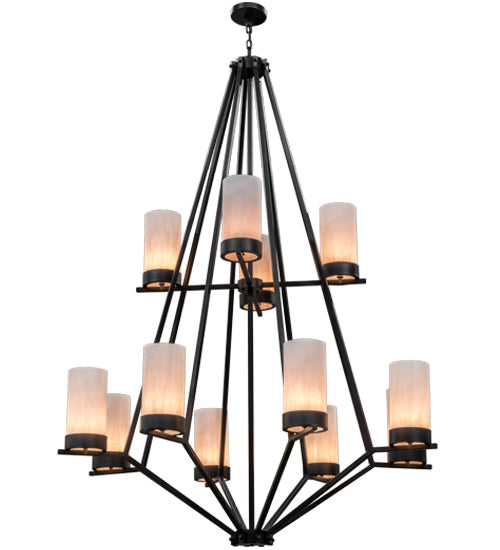 60" Galen 12 Light Two Tier Chandelier hero view