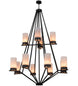 60" Galen 12 Light Two Tier Chandelier hero view