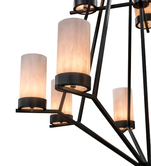 60" Galen 12 Light Two Tier Chandelier detail view
