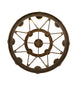36" Lakeshore 12 Light Two Tier Chandelier detail view