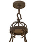 36" Lakeshore 12 Light Two Tier Chandelier detail view