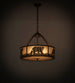 22" Black Bear Inverted Pendant - hero