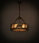 22" Black Bear Inverted Pendant - hero