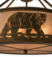 22" Black Bear Inverted Pendant - detail 7