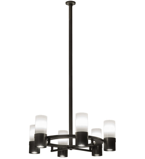 48" Farmington 6 Light Chandelier detail view