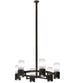 48" Farmington 6 Light Chandelier detail view
