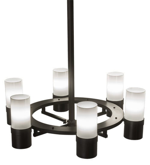 48" Farmington 6 Light Chandelier detail view