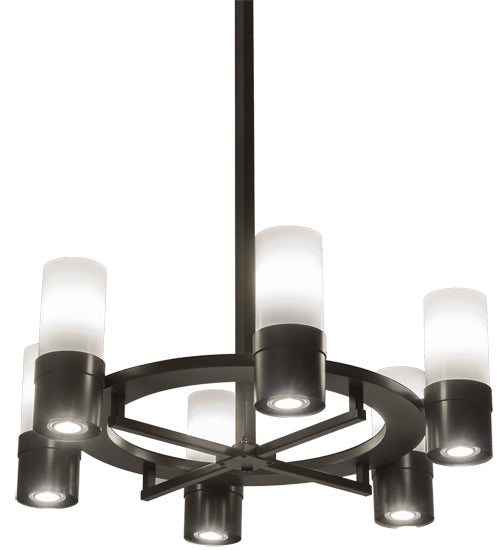 48" Farmington 6 Light Chandelier detail view