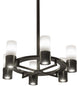 48" Farmington 6 Light Chandelier detail view