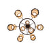 35" Cartier 9 Light Cascading Chandelier detail view