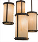 35" Cartier 9 Light Cascading Chandelier detail view