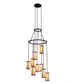 35" Cartier 9 Light Cascading Chandelier detail view