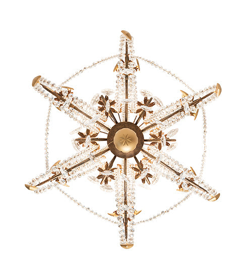 38" Minuet 12 Light Chandelier detail view