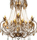 38" Minuet 12 Light Chandelier detail view