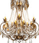 38" Minuet 12 Light Chandelier detail view