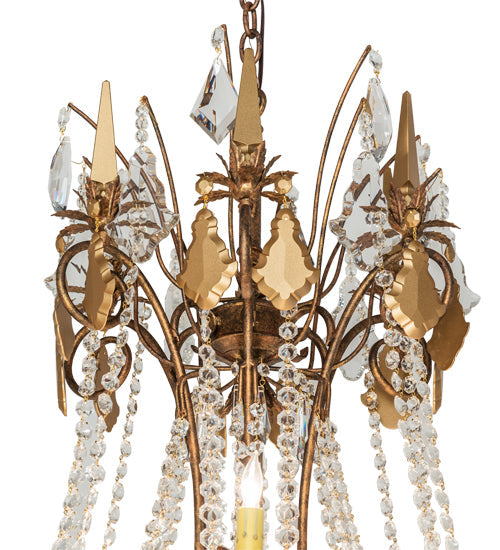 38" Minuet 12 Light Chandelier detail view