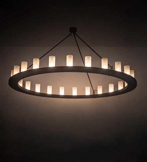 72" Loxley 24 Light Chandelier detail view