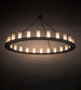 72" Loxley 24 Light Chandelier detail view
