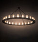 72" Loxley 24 Light Chandelier detail view