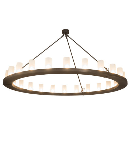 72" Loxley 24 Light Chandelier detail view