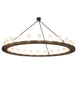 72" Loxley 24 Light Chandelier detail view