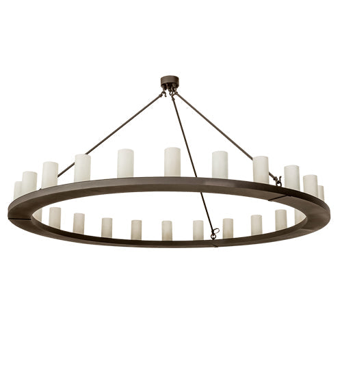 72" Loxley 24 Light Chandelier detail view