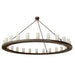 72" Loxley 24 Light Chandelier detail view