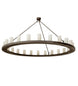 72" Loxley 24 Light Chandelier detail view