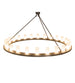 72" Loxley 24 Light Chandelier detail view