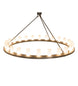 72" Loxley 24 Light Chandelier detail view