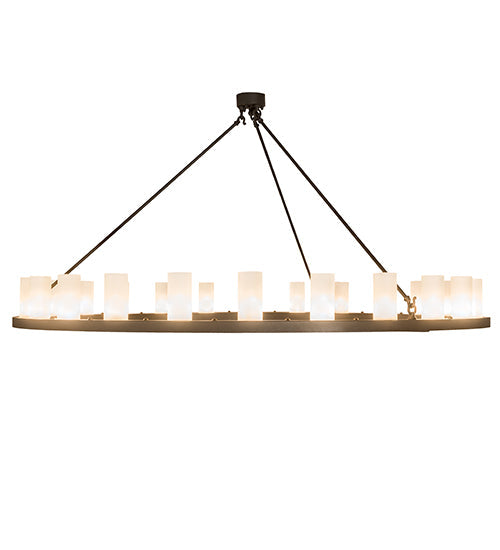 72" Loxley 24 Light Chandelier detail view