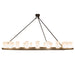 72" Loxley 24 Light Chandelier detail view