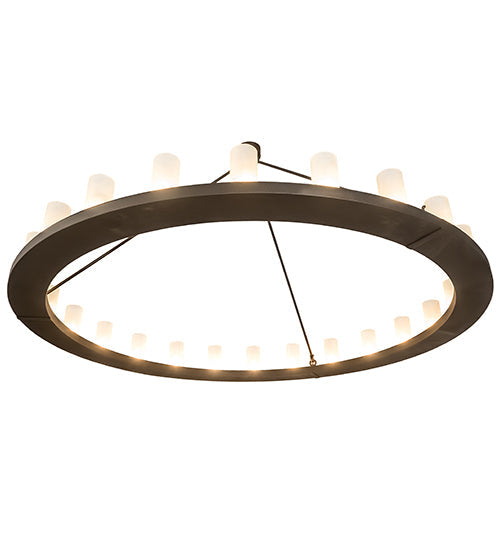 72" Loxley 24 Light Chandelier detail view