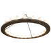 72" Loxley 24 Light Chandelier detail view