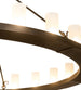 72" Loxley 24 Light Chandelier detail view