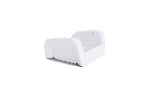 Signature Chaise Armrest Console - White