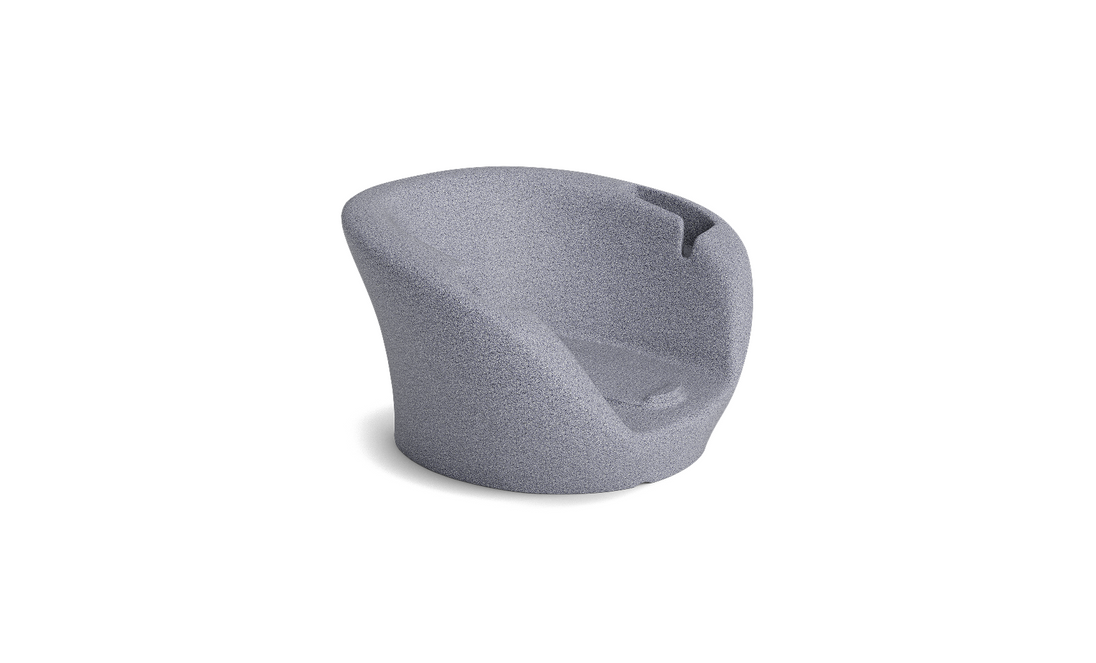 Autograph Chaise Armrest Console - Granite Gray