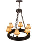 28" Sullivan Ranch 6 Light Chandelier detail view