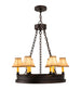 28" Sullivan Ranch 6 Light Chandelier detail view